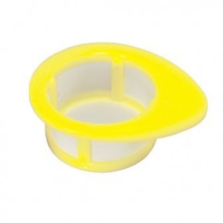 COLE PARMER Cell Strainer, 100um Mesh, Tab, Yellow, 50/pk, 50PK 162436